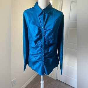 Avenue Women’s Solid Blue blouse